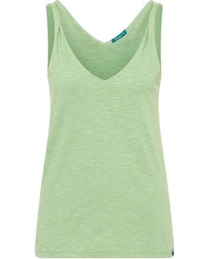 Tranquillo Tanktop Bio--Top mit gezwirbelten Trägern - Grün
