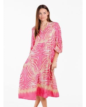 Key Largo Druckkleid WD NAMIBIA v-neck - Pink