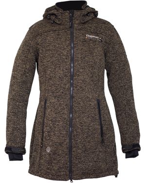 DEPROC Active Strickmantel ELKFORD LONG WOMEN auch in Groß Größen erhältlich - Braun