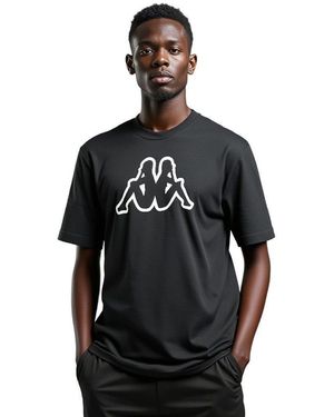 Kappa Print- T-Shirt Logo Cromen - Schwarz