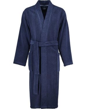 Joop! Herrenbademantel 1647 Kimono Frottier, Kimono, 100% Baumwolle - Blau