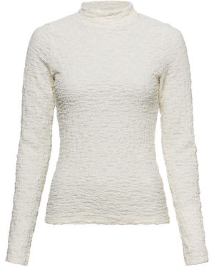Mbym Langarmshirt Magen-M - Weiß