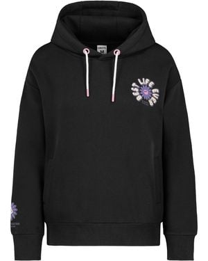 Sublevel Kängurutasche und bequeme Rippbündchen (1-tlg) D10600T02420-Hoodie - Schwarz