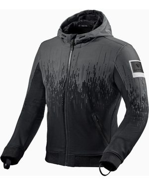 Revit Motorradjacke Quantum 2 WB Motorrad Hoodie / Textiljacke protektoren abriebfest reißverschluss - Schwarz