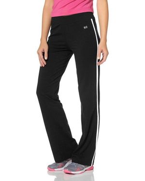 H.i.s. Leggings Mit Einseitig Aufgesetztem Band Am Bein - Schwarz