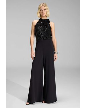 Swing Jumpsuit Blusiges Oberteil - Schwarz