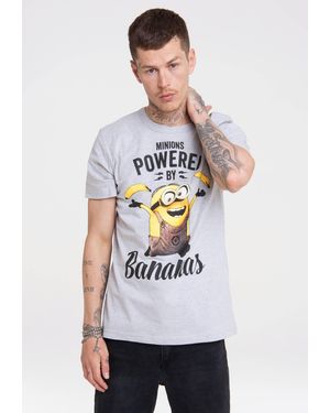 Logoshirt T-Shirt Minions mit lizenziertem Originaldesign - Grau