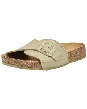 Haflinger Pantoletten Leder Pantolette - Natur