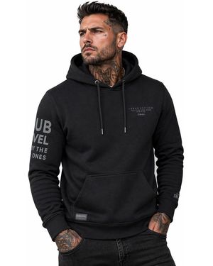 Sublevel Kapuzenpullover Zipper Hoody Jacke Pullover Hoodie Super Soft S-XXL Perfekte Passform Hochwertige Verarbeitung - Schwarz