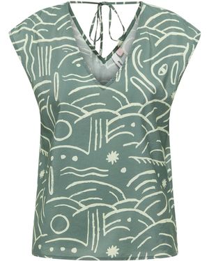 Ragwear T-Shirt ISLLA TOP (Packung, 1-tlg) Nachhaltige & Vegane Mode - Grün