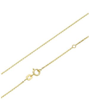 Luigi Merano Kette Ohne Anhänger Diamantierte Ankerkette, Massiv, 375 - Schwarz
