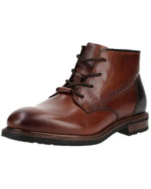 Bugatti Stiefelette Leder Schnürstiefelette - Braun
