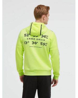 Camp David Kapuzensweatjacke Mit Reißverschlusstaschen - Grün