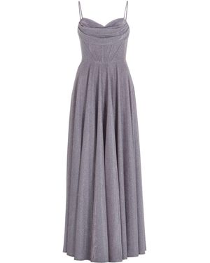 Swing Kleid & Schal - Lila