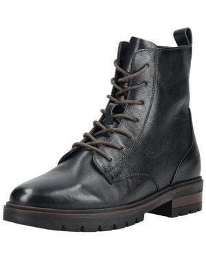 Ara Stiefelette Leder Schnürstiefelette - Schwarz