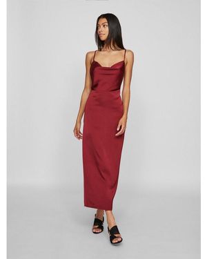 Vila Trägerkleid Viravenna Strap Ankle Dress - Rot