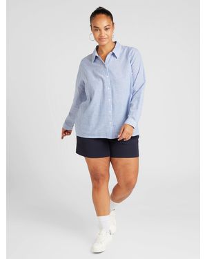 EVOKED Langarmbluse Viabina (1-tlg) Plain/ohne Details - Blau