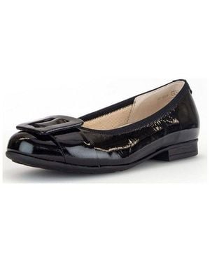 Gabor Ballerinas Leder Ballerina - Schwarz