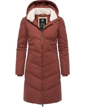Ragwear Wintermantel Rebelka Wasserdichter Winterparka Mit Abnehmbarer Kapuze - Rot