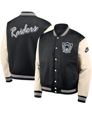 Nike Collegejacke Collegejacke Las Vegas Raiders Legacy Bomber Jacket - Schwarz