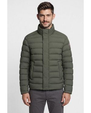 Colmar Daunenjacke Down Jacket Regular Fit, Mit Hohem Stehkragen - Grün