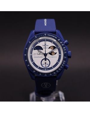 Swatch Chronograph x Omega Moon Mission to Earthphase Moonshine Gold Jäger - Blau