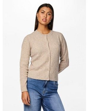 Pieces Strickjacke Pcmalou Ls Knit Cardigan Noos Bc Materialmix, Slim Fit - Blau