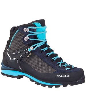 Salewa Crow Gtx (Berg-Trekking, Veloursleder, Wasserdicht) Navyblau Damen Wanderschuh