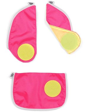 ergobag Schulranzen cubo Sicherheitsset (-tlg., 3-teiliges Set), reflektierend - Pink
