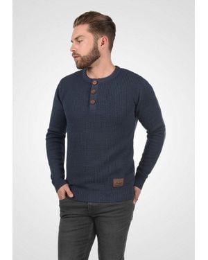 Solid Strickpullover Sdterrance Strickpulli - Blau