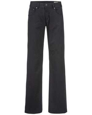Herrlicher Stoffhose Satin Stretch Satinhose Edna mit dem trendigen Flared Fit - Blau