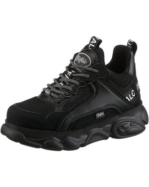 Buffalo Cld Chai Plateausneaker, Chunky Sneaker, Halbschuh, Schnürschuh Mit Logoschriftzug - Schwarz