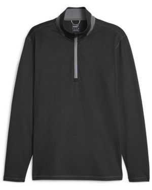 PUMA Fleecepullover Pullover Lightweight 1/4 Zip 621862 - Schwarz