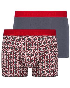 Bruno Banani Boxer Circulation (2Er Pack) Baumwollmischung, Elastisch - Schwarz