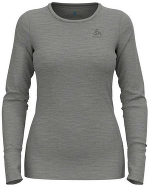 Odlo Langarmshirt Damen Langarmshirt Bl Top Crew Neck L/111601 - Schwarz