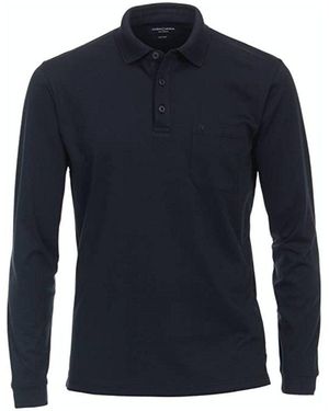 Venti Langarmshirt blau passform textil (1-tlg)