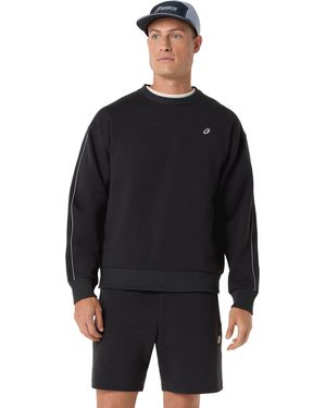 Asics Sweatshirt TRACK CLUB HERITAGE CREW-NECK TOP - Schwarz