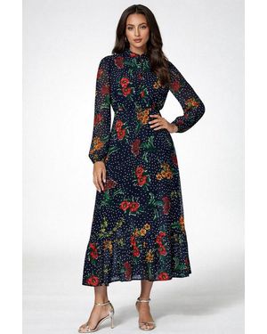FS Collection Maxikleid Damen Maxikleid - Blau