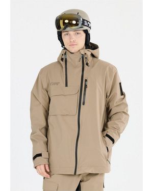 SLOPE Skijacke Zuko Mit Innovativem Reißverschlussdesign - Natur