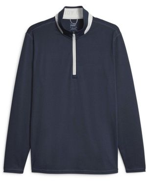 PUMA Fleecepullover Pullover Lightweight 1/4 Zip 621862 - Blau