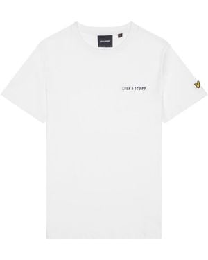 Lyle & Scott T-Shirt Kurzarmshirt (-tlg., 1) - Weiß