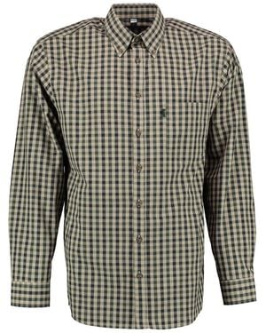Tom Collins Langarmhemd Wielem Hemd mit Button-Down-Kragen - Schwarz