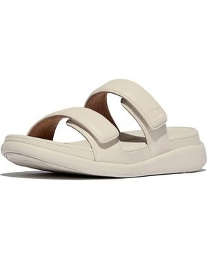 Fitflop F-Mode Go Adjustable Flatform Two-Bar Slides Sandale - Schwarz