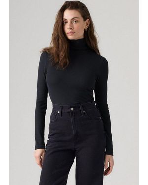 Levi's Rollkragenshirt Hayes Ls Layering Turtleneck Hoch Geschlossener Rollkragen - Blau