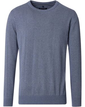CASA MODA Rundhalspullover - Blau