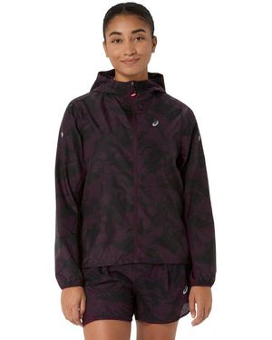 Asics Laufjacke Fujitrail Packable Jacket Reflektierend, Bewegungsfreundlich, Leicht - Schwarz