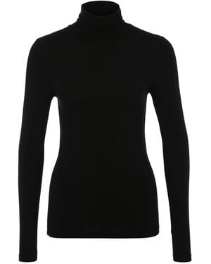 Mbym Langarmshirt Ina (1-tlg) Plain/ohne Details - Schwarz