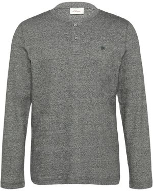 S.oliver Langarmshirt - Grau