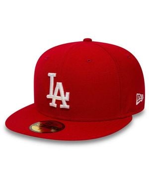 KTZ Fitted Cap 59Fifty La Dodgers Essential - Rot