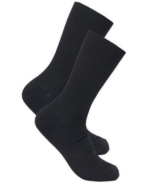 Only & Sons Freizeitsocken Onsbasic Rib Sock 2 Pack Noos (Packung, 2-Paar) Baumwollmischung - Schwarz